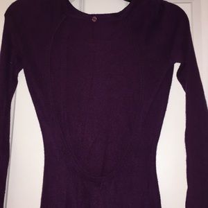 Backless sweater dress